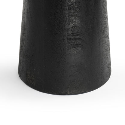 Black Solid wood side table