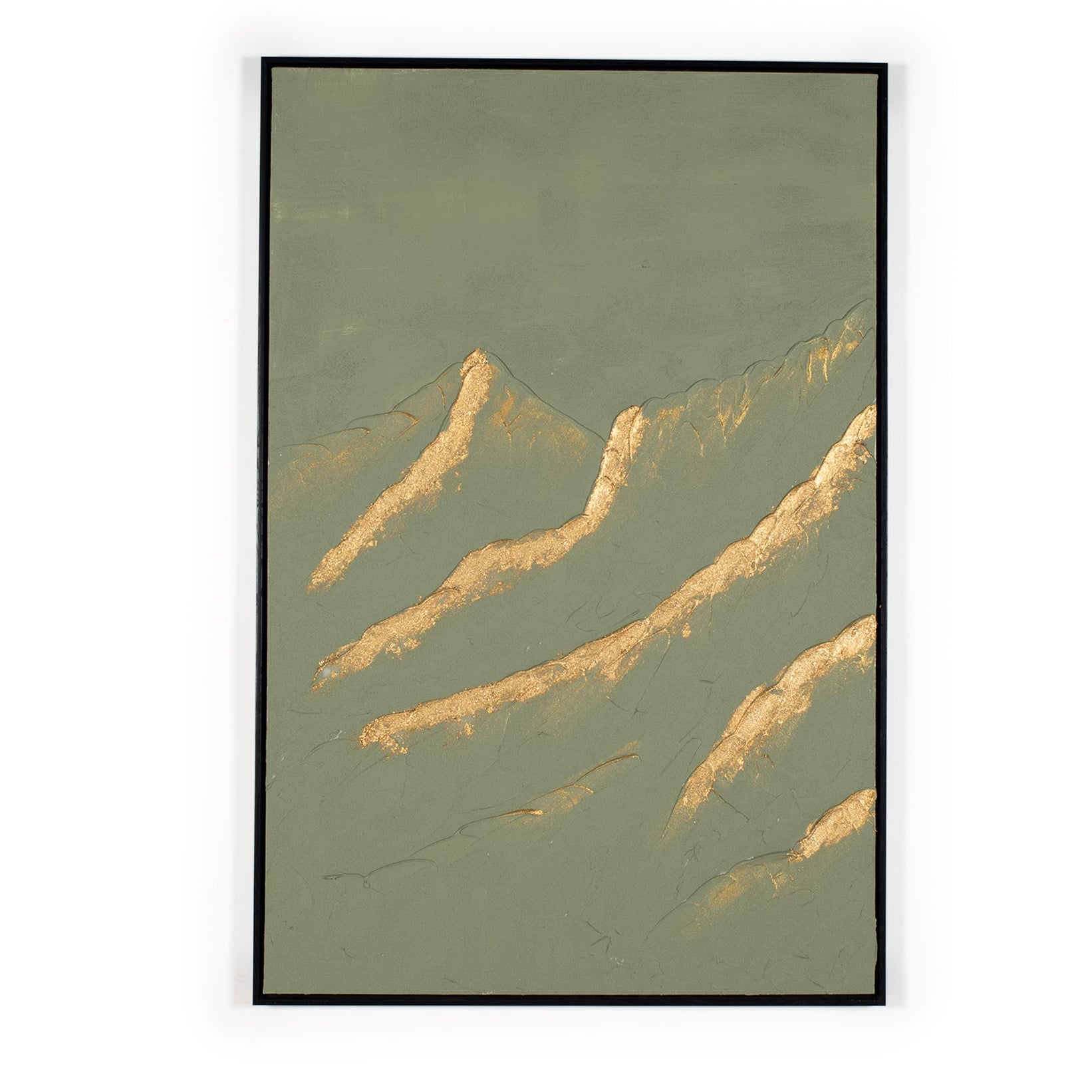 green and gold artwork