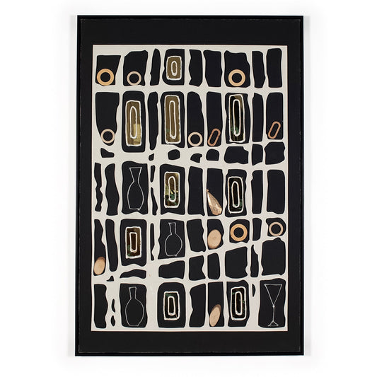 Rumeiv 3D Medium Black Gold 120 X 80 Artwork