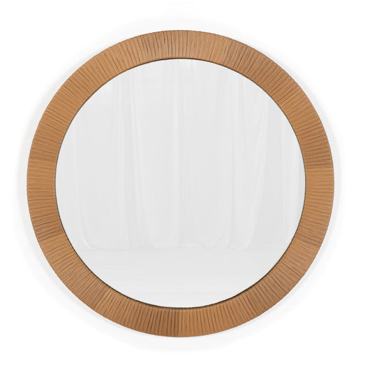Bamboo wall mirror