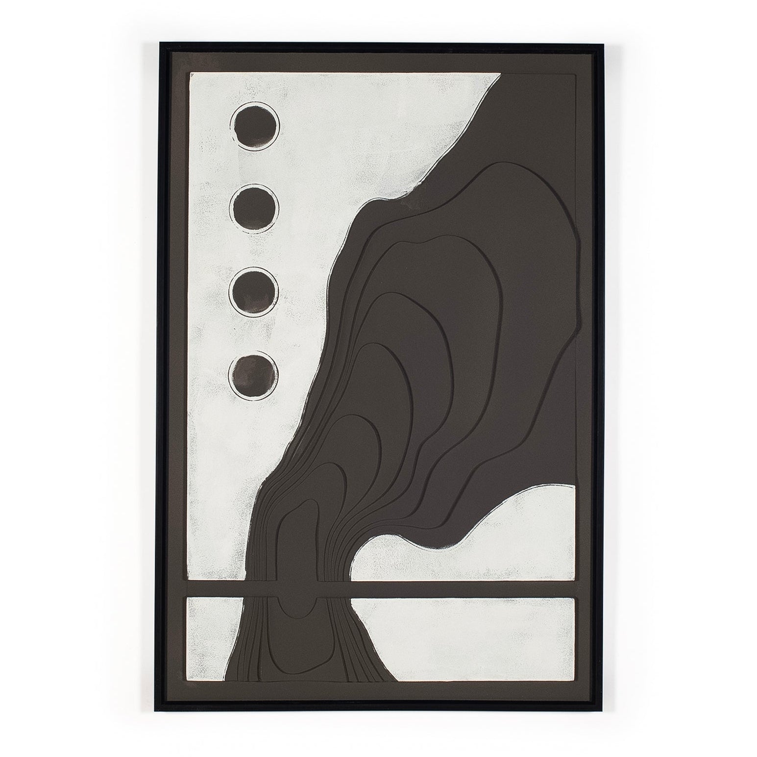 Deep brown and grey artwork