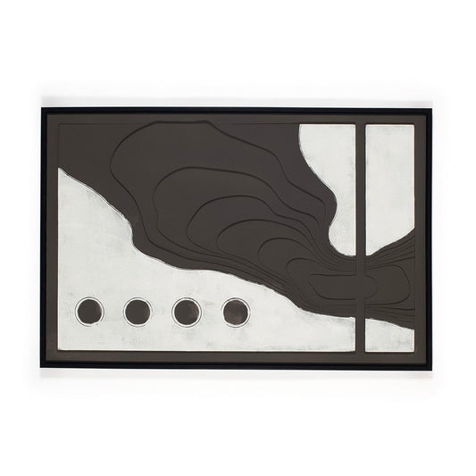 Deep brown and grey artwork