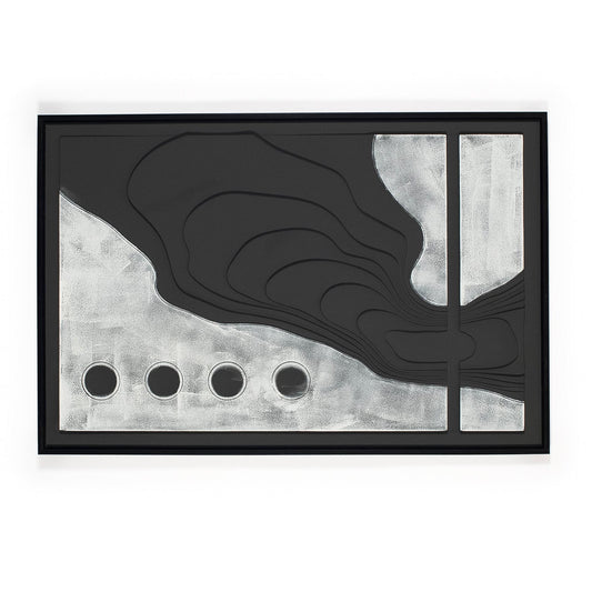 Summit 3D Medium Grey 120 X 80 Artwork