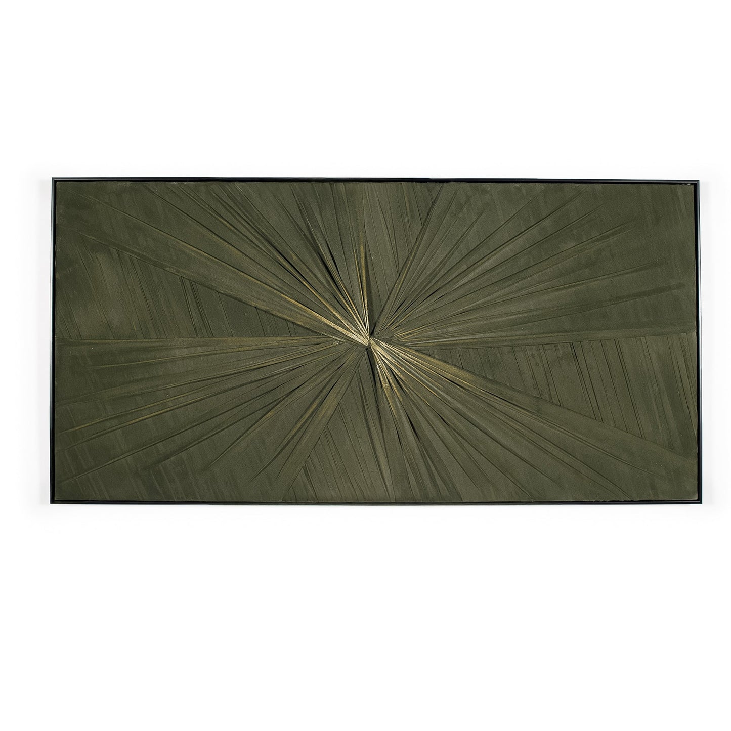 Green fabric artwork