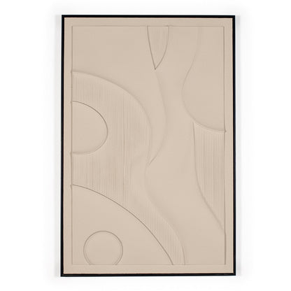 3D Sand beige modern artwork