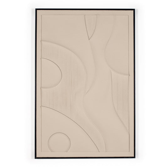 3D Sand beige modern artwork