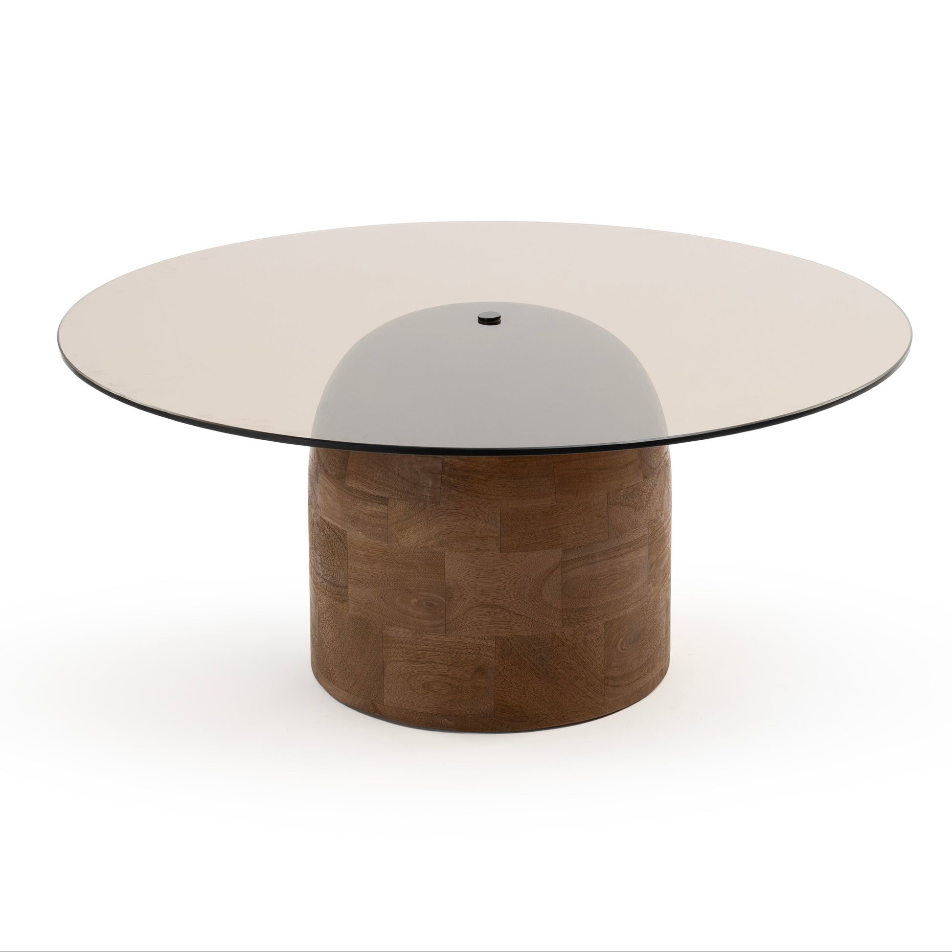 Modern glass coffee table