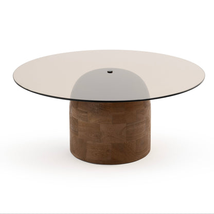 Modern glass coffee table