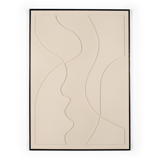 Sand beige modern 3d Artwork