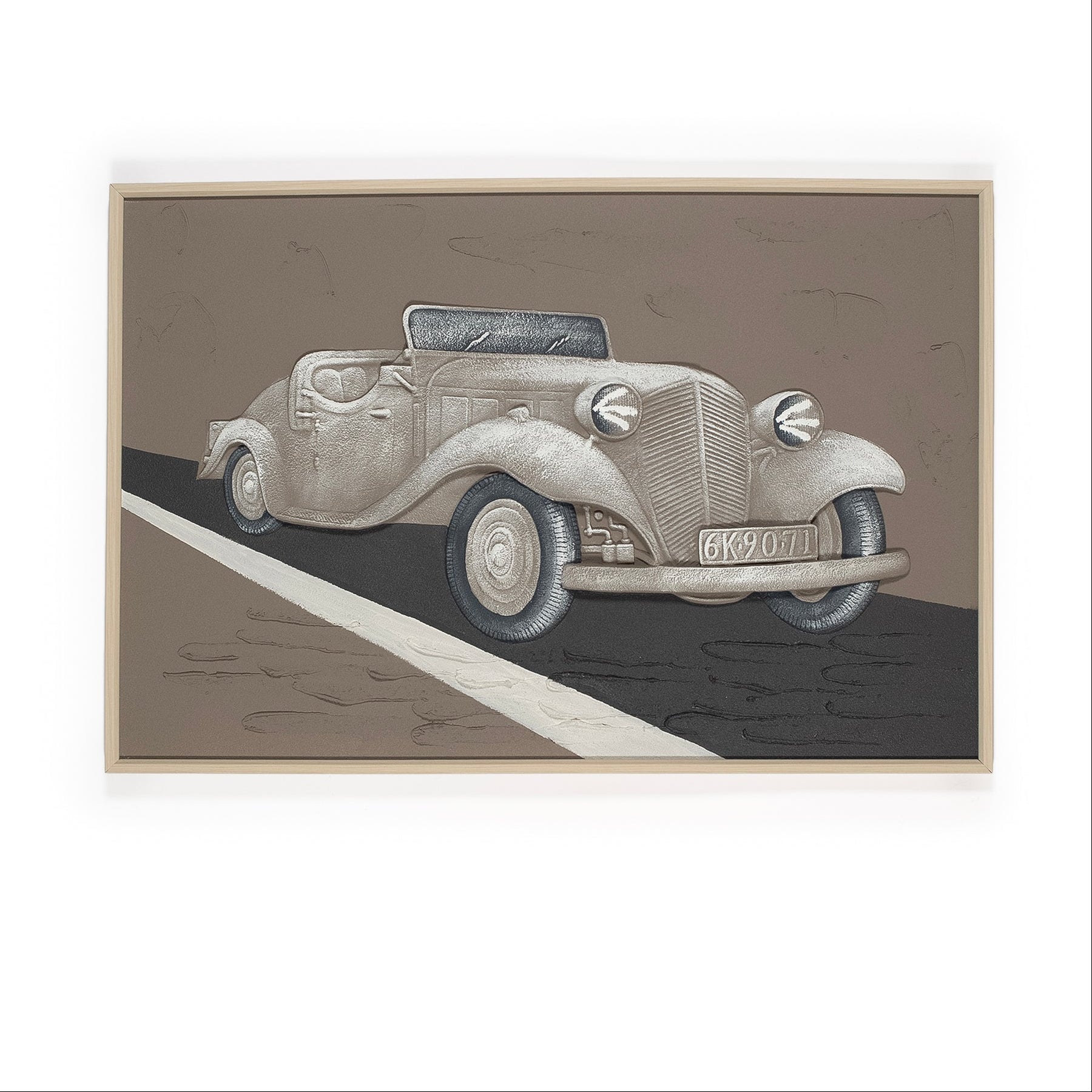 3D classic car artwork