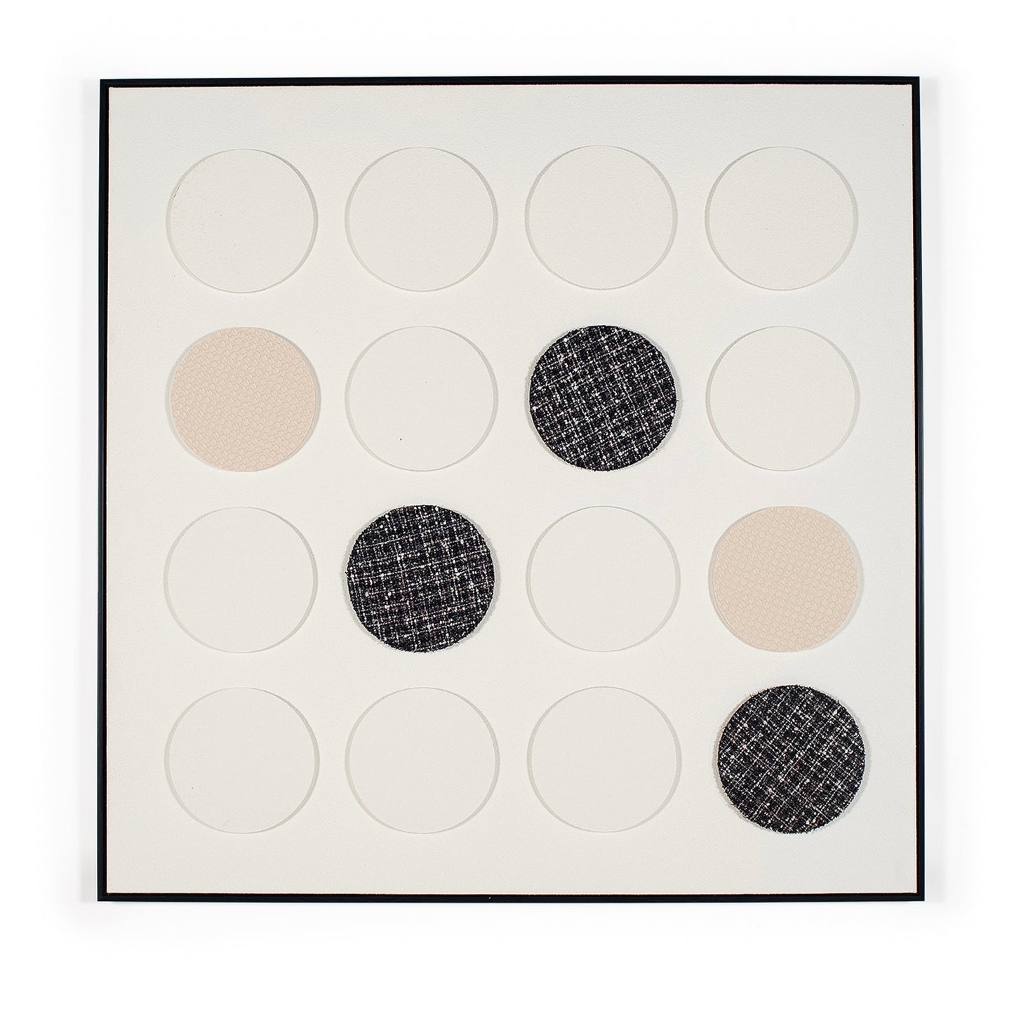 Large cream fabric artwork